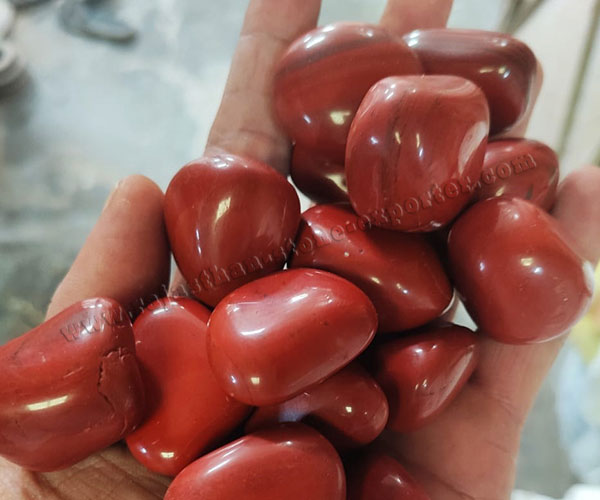 Jasper Red Polished Pebbles